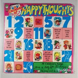 Calendar of Happy Thoughts (1970) [SEALED] Vinyl LP • Peter Pan